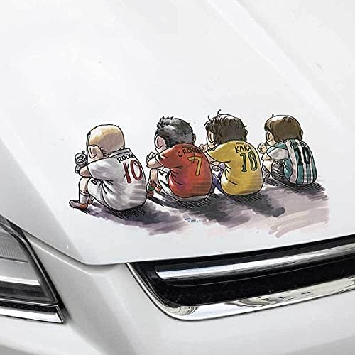 Tianmei Novelty Auto Bumper Funny Cartoon Decal Stickers for Car Window Glass and Vehicle Багажника Rear (Футбол-Комплект