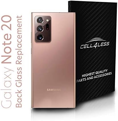 Cell4less на Задното стъкло за Galaxy Note20 Ultra 5G Взаимозаменяеми комплект, състоящ се от обектива на камерата, инструмент за изтриване и монтирани лепило (Мистична бронз)