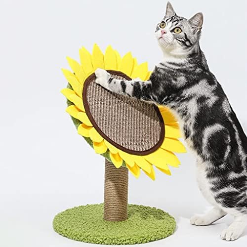 NC Sun Flower Cat Scratching Post Scratcher Дяволът Toys for Small Cats