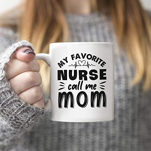 Любимата ми Сестра Ме Нарича мама-11 грама Керамични Кафеена Чаша, Забавни Подаръци медицинска Сестра за Жени, Подарък
