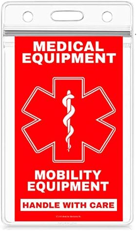 Обзавеждане за мобилност на Медицинско оборудване Багажная етикет - Дръжка с повишено внимание, правила DOT и ACAA (LUG-Mobility-производител на оригинално-333) Брой (1)