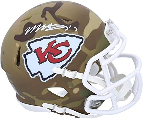 Mecole Hardman Kansas CIty Chiefs Autographed Riddell Camo Alternate Speed Mini Helmet - Автографированные Мини-Каски