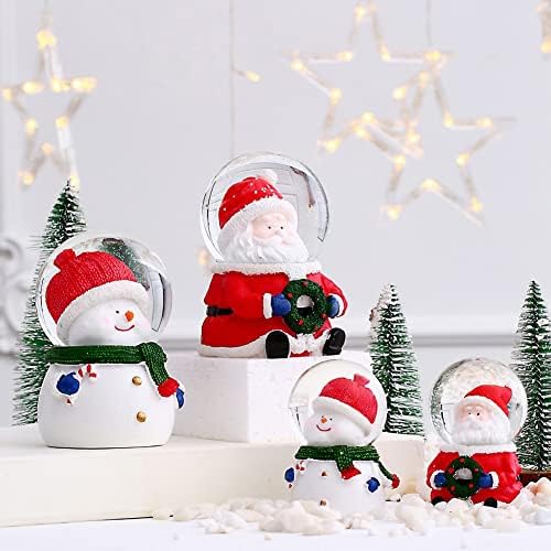 Ochine Коледен Кристална Топка Настолни Декоративни Орнаменти с Лампа Блестящ Кристална Топка Коледен Подарък