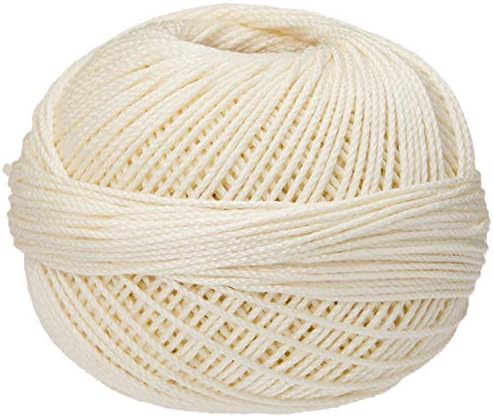 Handy Hands Lizbeth Egyptian Cotton самоделни плетене, Tatting, Плетене на конци Размер на 3 (50 грама 120 ярда) – HH03610, Крем