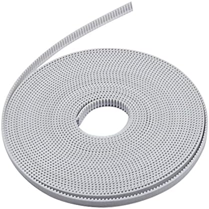 Huan Store 10M GT2 Belt ПУ Steel Wire Timing Pullive GT2-6mm Open Синхронни Belts Width 6 mm 10 mm Fit for 3D Printer Parts &Accessories (Color : GT2 6mm White)