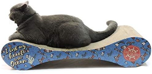 SHQ Cat Scratch Premium Cat Scratcher, Плисирани Хартия Scratching Pad, Extra Large Cat Scratching, Заден Cat Scratchers,