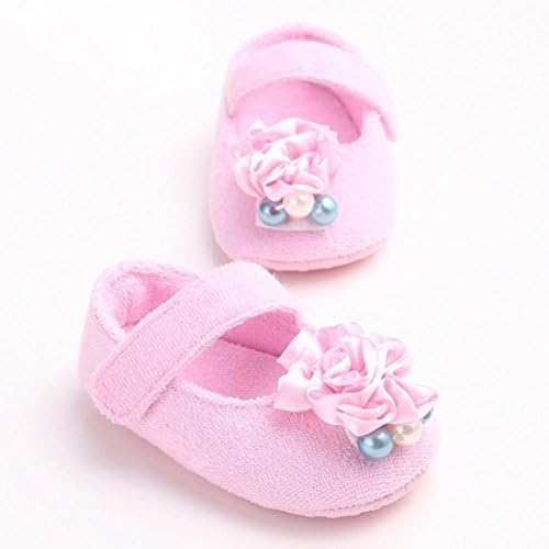 KONFA Toddler Бебе Baby Girls Solid Soft Flower Sole Обувки,for 3-12 Months,Elegant Prewalker Anti-Slip Ботуши