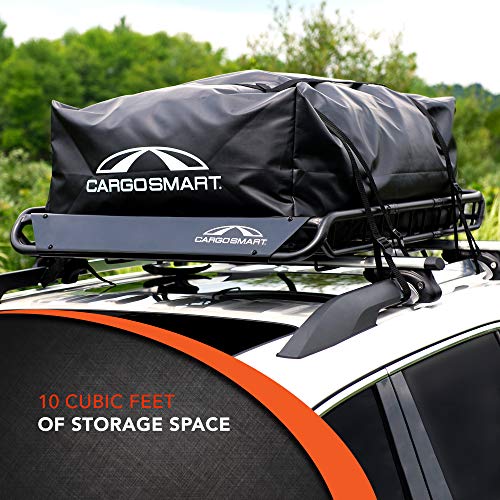 CARGOSMART CargoSmart Soft Sided Car Top Cargo Bag, 38x38x18 – Добавя до 15 куб. м за съхранение – Лесно се прикрепва