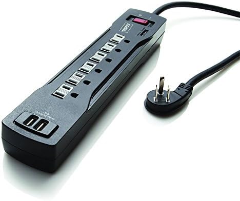 Staples 6-Outlet 1200 Joule мрежов филтър с USB порта за зареждане