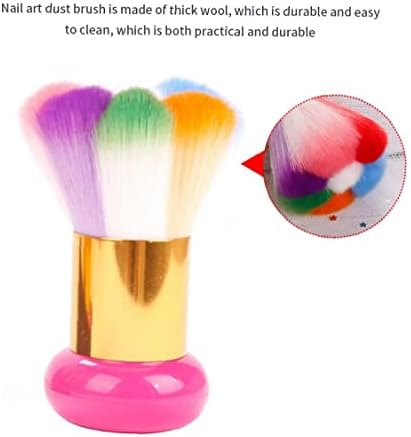 Naisde маникюр Дъгова четина четка За Прах маникюр Dust Brush Цветни Нокти Powder Отстраняване Cleaner Makeup Foundation
