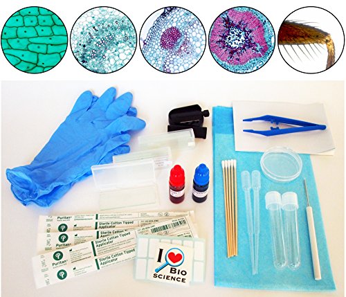 Rs' Science - 43-Piece All-in-One Microscope Slide Preparation Kit