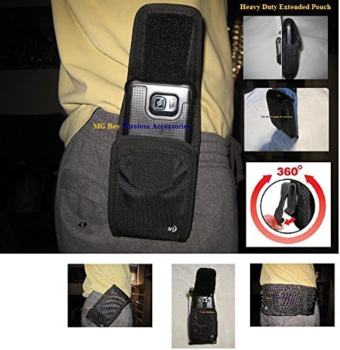 Nite Ize Black Extended Wide Cargo Vertical / Horizontal Heavy Duty Rugged XX-large Holster Pouch extremely durable W/Swivel
