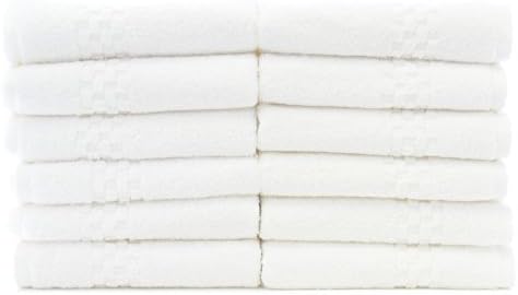 Голи памучни каре турски памук, хавлиени Кърпи, Комплект от 4 части, Бял