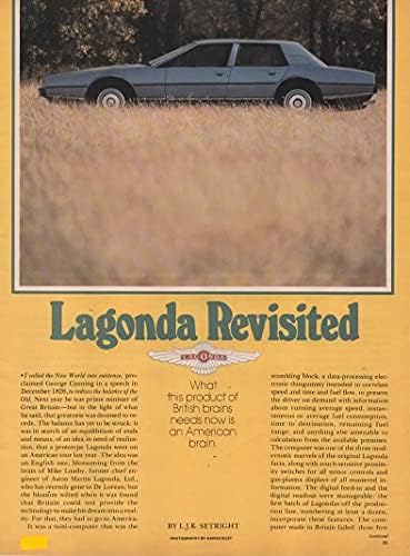 Журнальная печатна член от: Aston Martin Lagonda Revisited, от освобождаването на 1979 година Car & Driver, автор на L