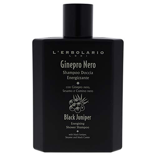 L ' Erbolario - Черно хвойна - Освежаващ шампоан за душ - Почистващо средство за тяло и коса 2 в 1 душ Гел и шампоан -