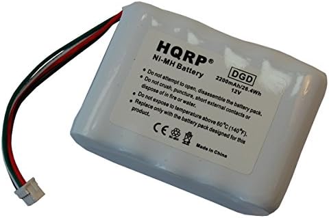 Батерия HQRP 2200mAh е Съвместима с интернет-радио Logitech Стискам Wi-Fi (черен/червен/бял)