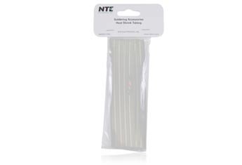 Свиване тръба NTE Electronics 47-25106-CL, Двойна стена с лепило, коефициент на свиване на 3:1, диаметър на 3/16 инча,