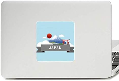 Япония Планина Червеното Слънце Жп Влак Храм Стикер Винил Кожа Лаптоп Стикер PC Украса