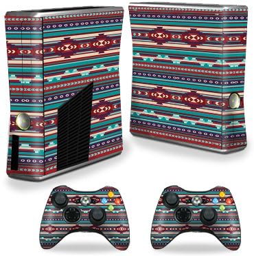 MightySkins Skin е Съвместима с конзола на X-Box 360 Xbox 360 S - Southwest Stripes | Защитно, здрава и уникална vinyl стикер wrap Cover | Лесно се нанася, се отстранява и обръща стилове | Произведено