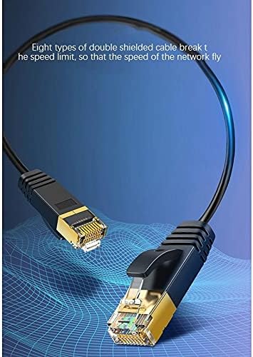 Съединители -Cat 8 Ethernet Кабел LAN Мрежа Cat8 Rj45 Скорост на Мрежовия Кабел 40 gbps 32AWG за Рутер, Модем (Цвят: 3 м)