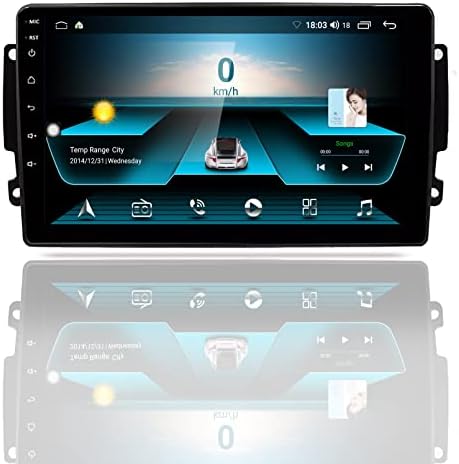 Кола стерео система с Bluetooth за Mercedes Benz CLK W209 W203 W463 W208 1998-2004, Авто Аудио 9 инча HD IPS Сензорен Екран с GPS Навигация Андроид 10 Стерео Подкрепа Огледално Връзки SWC WiFi