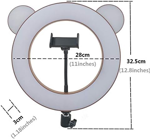 Fill light New Creative Сладко 11inches LED Ring Flash Lamp with Tabletop Mount Holder Tripod Stand for LIve Streaming Video Bloggers Live streaming tools (Color : A)