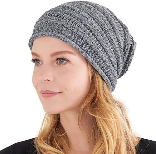 CHARM Extra Slouchy Summer Beanie for Men - Women Baggy Битник Cotton Knit Slouch Шапка