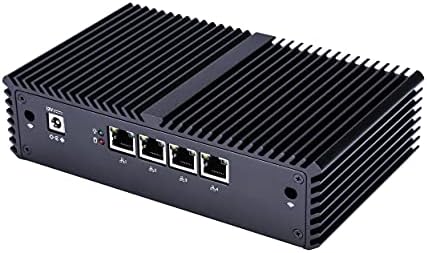 Qotom-Q330G4 Промишлен безвентиляторный мини КОМПЮТЪР с 4 Ethernet LAN AES-NI Intel Core i3 4005U компютър (2G RAM + 16G