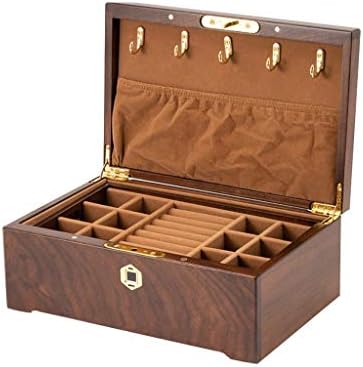 Кутия за съхранение на етерични масла Масивна дървена кутия за бижута Тоалетка с огледало Кутия за бижута Кутия за съхранение