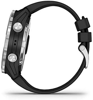 Garmin Descent Mk2 Watch-Style Dive Computer (неръждаема стомана с черна каишка) с пакет храна Wearable4U