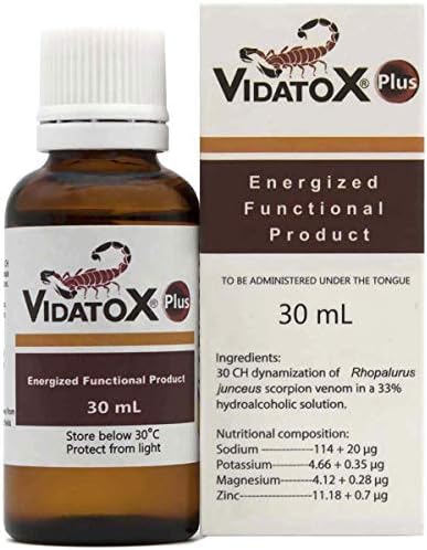 Vidatox Plus, Заредена Функционален продукт е 1 ет. унция