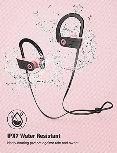 Bluetooth Слушалки, Otium Безжични Слушалки за Жени, Момичета, Стерео, Бас-Втулки IPX7 Водоустойчив 10 Часа Възпроизвеждане