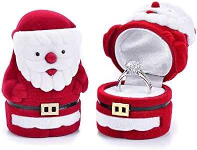 Maxco Коледа Engagement Ring Box, Holiday Engagement Ring Box, Special Engagement Ring Box, Ornament Ring Box, Коледа