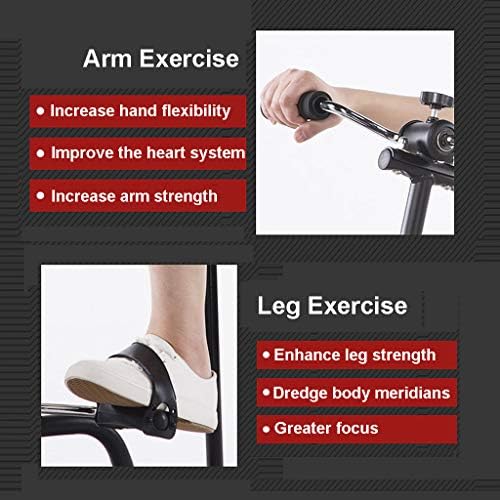 TBXL Health Pedal Exerciser with Non-Slip Mat & Adjustable Resistance, for Stroke Hemiplegia Rehabilitation Arm and Leg Exerciser