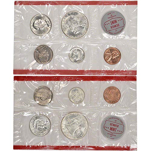 1963 US Mint 10-Coin Uncirculated Silver P&D Mint Coin Set in OGP BU