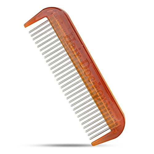 Hair Doctor 4 Мини-гребен с копринено гладка въртящи се зъбци, намалява уязвимостта на косата и косопад (royal purple)