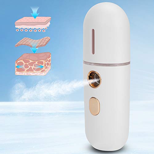 Nano Water Spray, Лицето Сауна Лицето Steamer Лицето Спрей, Make Up Moisturizing Face Hydration Handy, Rechargeable Cool