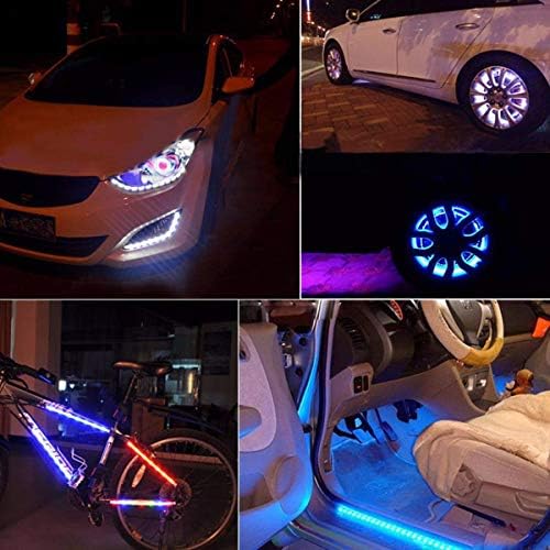 Светлина подложки 12V LED FICBOX гъвкави водоустойчивые Underglow светват за голф колички за мотоциклети на автомобила (в зелен цвят, 5Pack)