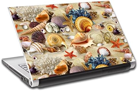 Seashells On Beach Personalized LAPTOP Skin Decal Рибка Sticker ANY NAME L719, 15.4