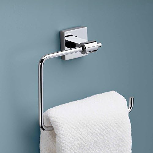 Franklin Brass Maxted Towel Ring, Полиран Хром, Аксесоари за баня, MAX46-PC 7,87 x 2,15 x 5,8 Инча