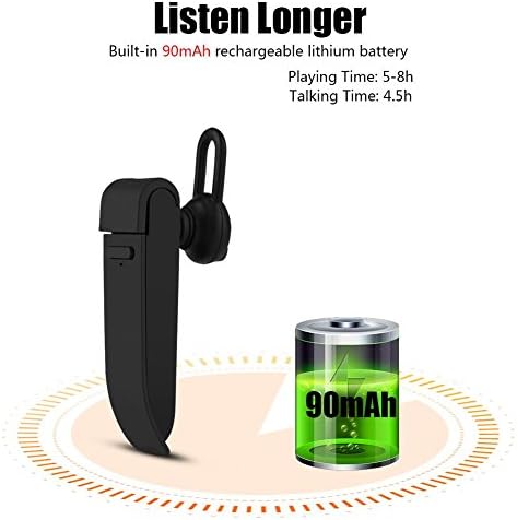 Bindpo Translation Bluetooth Wireless Earphone, 16 Language Intelligent Earpiece Translator to English, French, Thai, German, Italian, Arabic, Spanish, и т.н.