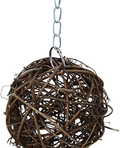 ASDFGHJKL Parrot Toys/Pet Birds Toy Natural Rattan Ring for Parrot Rattan Топка Araw Bite Toy