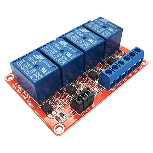 24V с 4-Канален Модул с Опто-Соединителем високо Ниско ниво Спусъка, за Arduino UNO STM32 Raspberry Pi