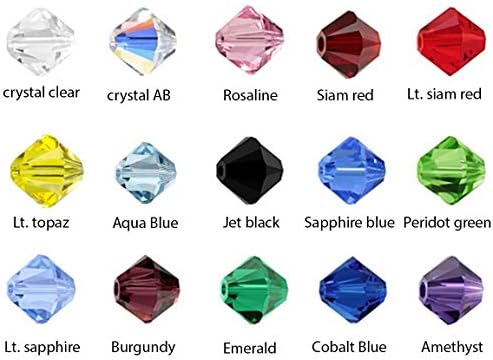 2 Нишки Чешки Биконовый Crystal Свободни Мъниста 4 mm (0,16 инча) Малки Цитрин Жълт (200-210 бр.) за Производство на бижута
