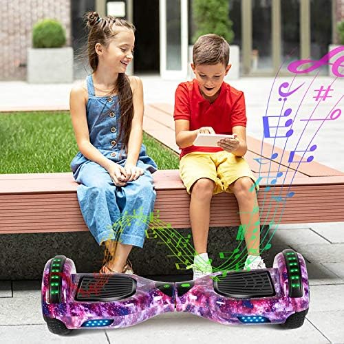 Felimoda Hoverboard, Ховерборд за Деца на възраст 6-12 години, 6,5 Hover Board с високоговорител, Bluetooth Цветни Светлини