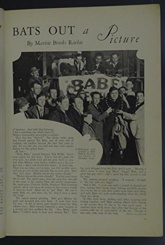 Screenland Юли 1927-корица Marceline Day - БЕЙБ RUTH - Хари Кери