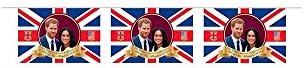 Кралската Сватба Парти Овесени ядки Хари и Меган Банер Флаг Украса Аксесоар 2018