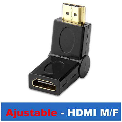 1 бр. Конектор Адаптер HDMI-Съвместим Кабел 90 Ъгъл Ъгъл Наляво Надясно Нагоре и Надолу Мъжки Женски Удължител Мини/Микро към HDMI Удължител,Регулируема HDMI M-F