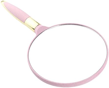 XIUXIU RainYun Soft Touch Handheld Round Makeup Mirror Normal Magnification with Hook Hole Easy to Carry and use, (Цвят