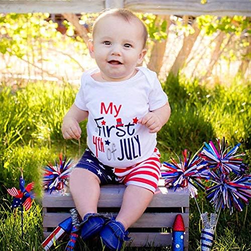 My First 4th of July Baby Boys Outfit American Flag Гащеризон Stars Stripes Shorts Independence Day Patriotic Clothes Set
